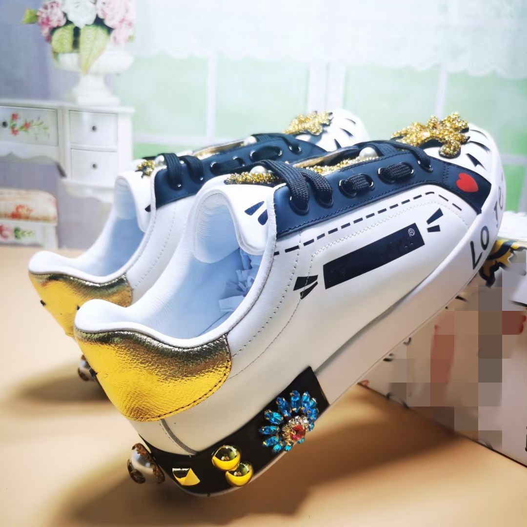 

2023 Diamond Sneakers Luxury Diamond Shoes Men Women Casual Shoes Top Fashion Luxury Shoes Leather Sneaker Wholesale size35-45 mkjkmjkty000001