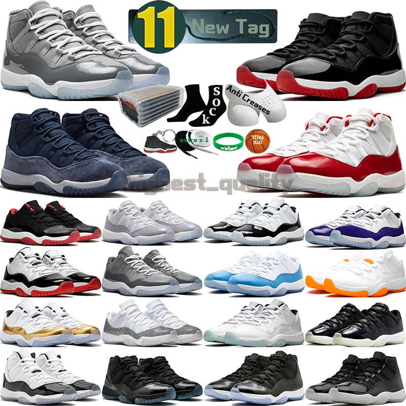 

11 Basketball Shoes for men women 11s Cherry Cool Cement Grey Concord 45 Bred UNC Gamma Blue Midnight Navy Space Jam 25th Anniversary Low Mens Trainers Sports Sneakers, Color-35