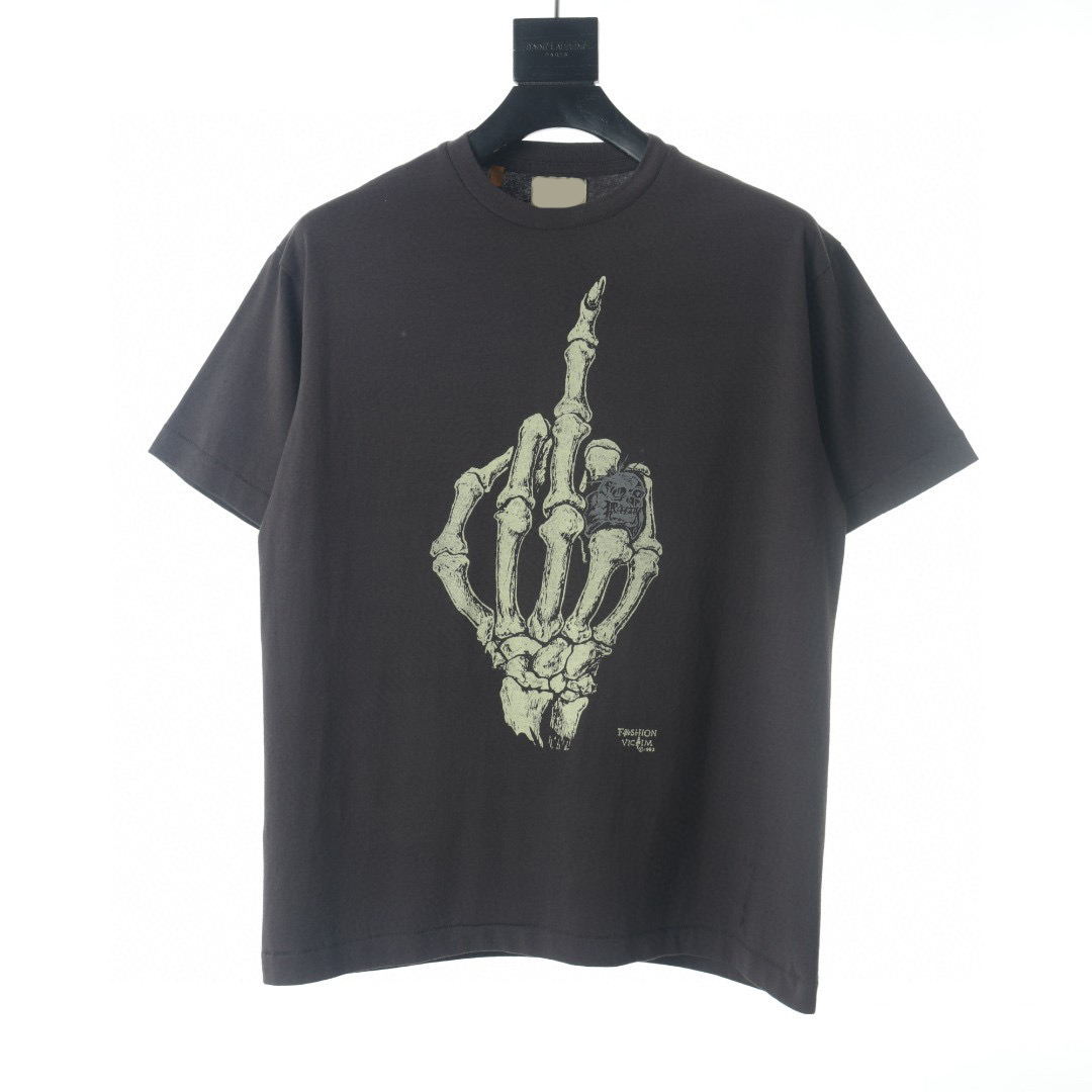 

Men's Plus Tees & Polos Round neck embroidered and printed polar style summer wear with street pure cotton 521ds