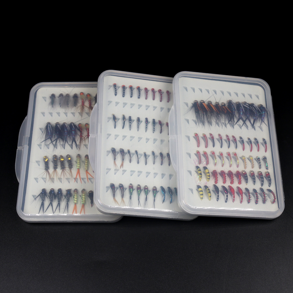 

Baits Lures 40PCSBox Fishing Fly Set Stonefly Buzzers Beadhead Nymphs Epoxy Coated Nymphs Portable Trout Fly Fishing Box 230331
