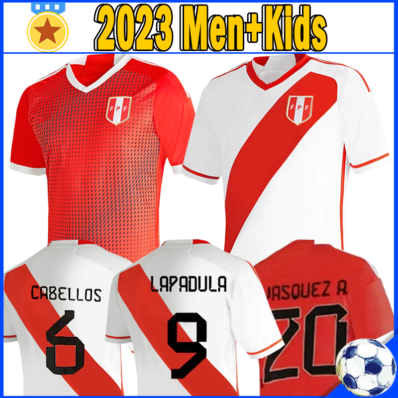 

2023 Peru soccer jerseys 23 24 Peru national football team PINEAU AQUINO CUEVAS CARTAGENA ABRAM Football Shirts spider jerseys Men Kids Kits Socks Full Sets Uniforms, Bilu 2023 away kids kits