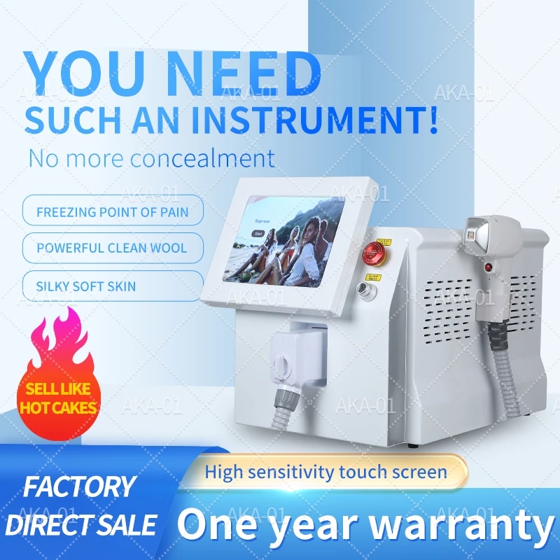 

New Home Deicing RF Platinum 3 Wavelength 808nm Permanent Painless Hair Removal Laser CE Certification