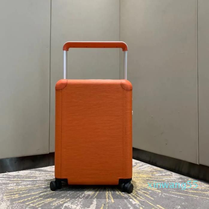 

2023-HORIZON 55 Epi leather women suitcases trolley rolling wheel duffel bags travel suitcase cabin size carry on luggage