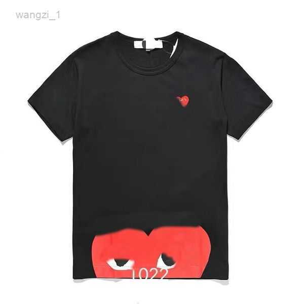

Men's T-shirts Fashion Clothing Mens Play Cotton Material t Shirt Designer Red Commes Casual Womens Badge Garcons High Quanlity Tshirts 3 K817, 17
