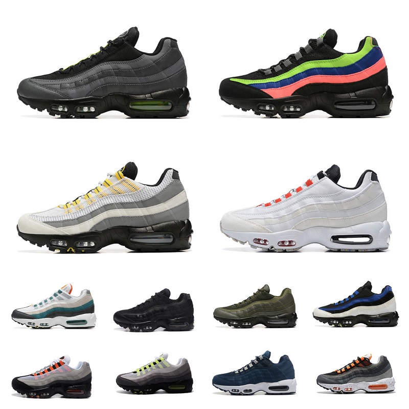 

Classic 95 airmaxs Mens Running Shoes Greedy Chaussures Air 95s Ultra Neon Triple Black White Blue Reflective Olive Grey Orange Obsidian Designer Trainers Sneakers, Shoe lace