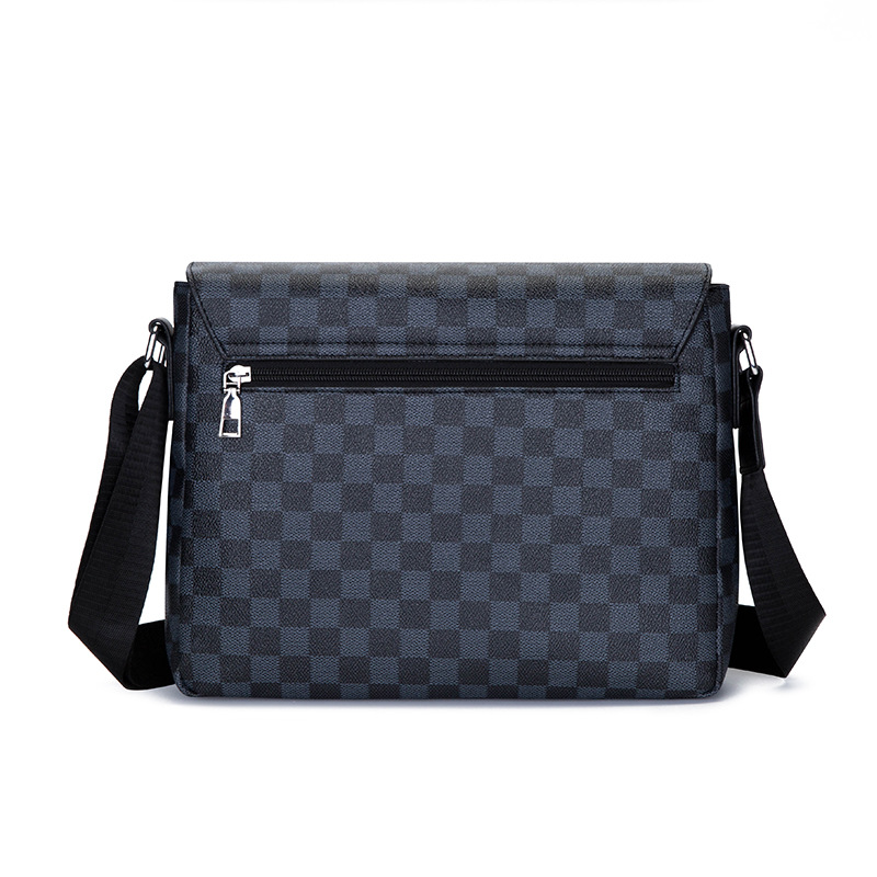 

Quality Men's Shoulder Bag Fashion Plaid Multi-Functional Messenger Bag Casual Messenger Bag, 31*23*8cm