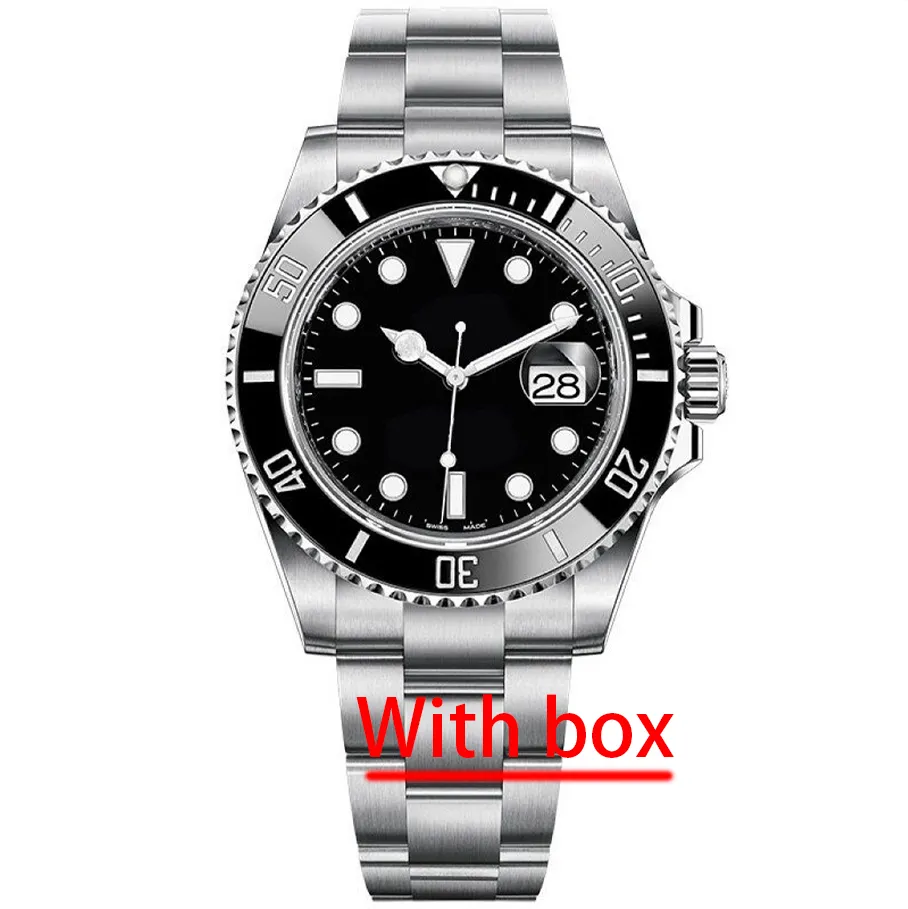 

Luxury Designer Ceramic Bezel Men' watch Top Automatic Mechanical 2813 movement Watches Ceramic bezel Stainless Steel 40mm Luminous 30M Waterproof Wristwatch, As picture