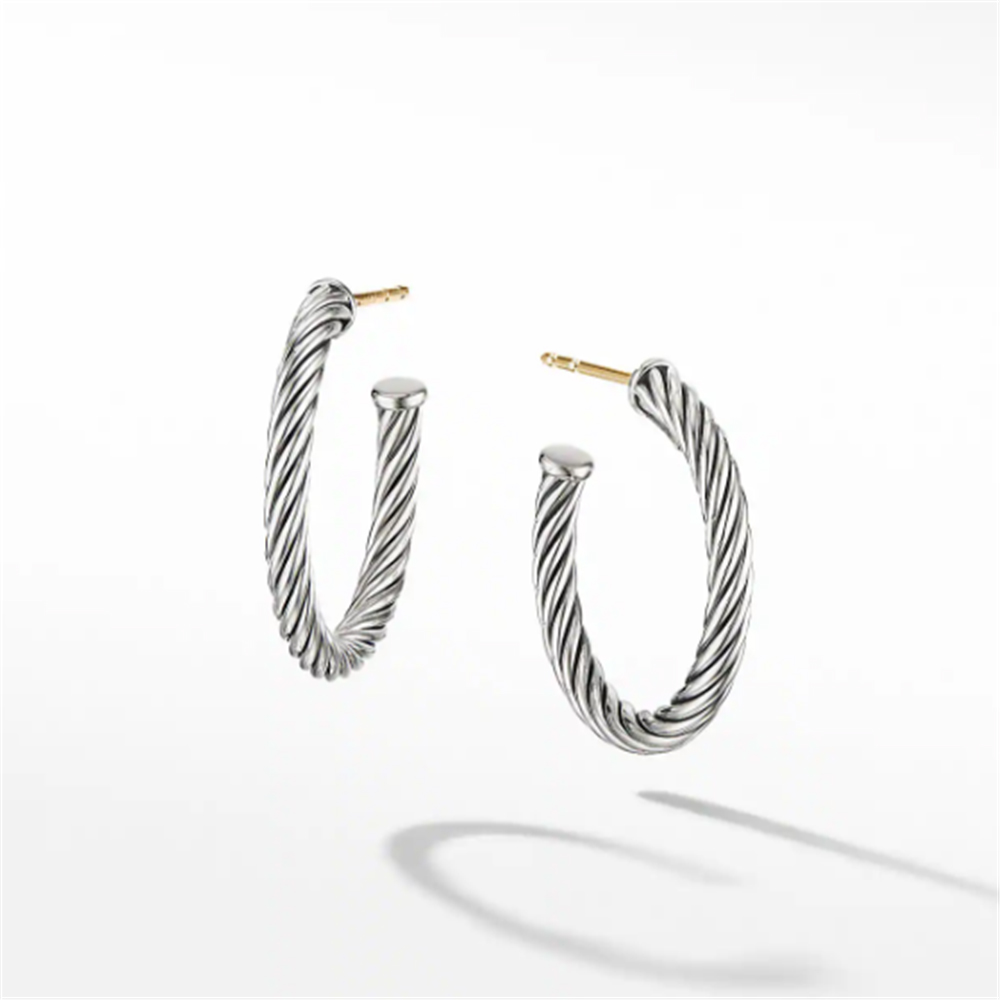 

Cable Hoop Earrings Women'S Party Earrings