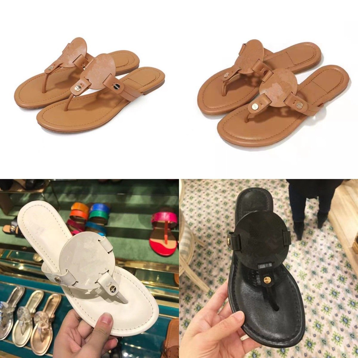 

2023 designer sandals slides Designer slipper women Sandals Triple Black White pattern slippers mens womens slides Carbon sandals women dressy summer slides 35-41, 19