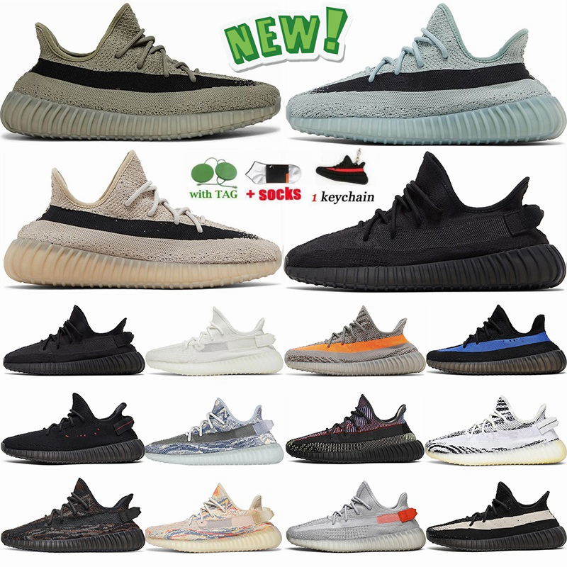 

Size 36-48 Running Shoes For Mens Womens Kanyes Sneakers Granite Bone Onyx Slate Salt Bred Zebra Triple White Oreo Carbon Beluga trainers to us 13 free shipping