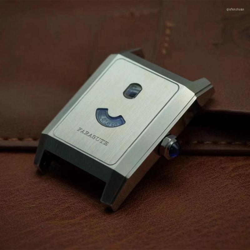 

Wristwatches FARASUTE Men Automatic Watch 38mm Square Fashion Jump Hour Luxury Mechanical Wristwatch Luminous Sapphire Waterproof, Jump hour watch