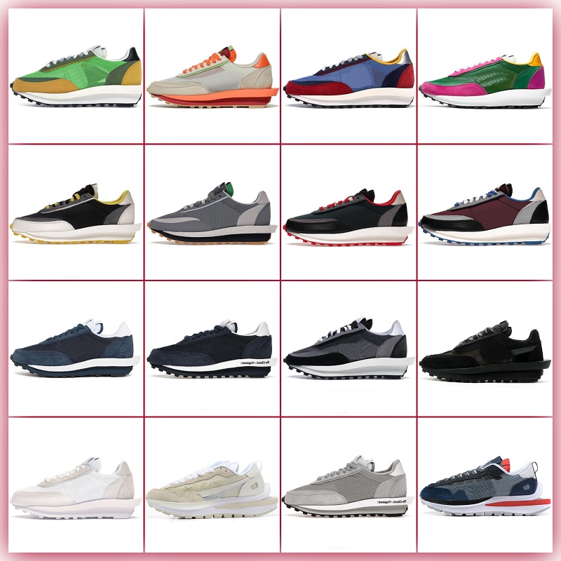 

Sacais Pegasus Casual Shoes Men Women Designer Waffle Black White Nylon Royal Fuchsia Sail Cool Grey Blue Red Orange Net Trainers Sports Sneakers Running, #03