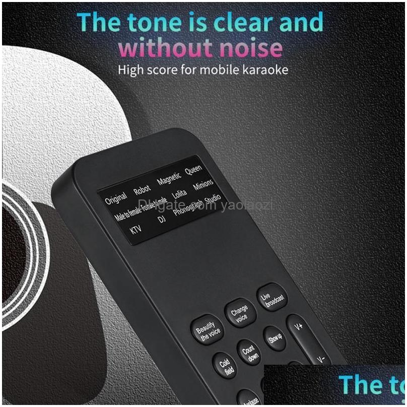 live webcast voice changer male to female mini adapter 8 changeing modes microphone disguiser phone game sound converter231y6170824