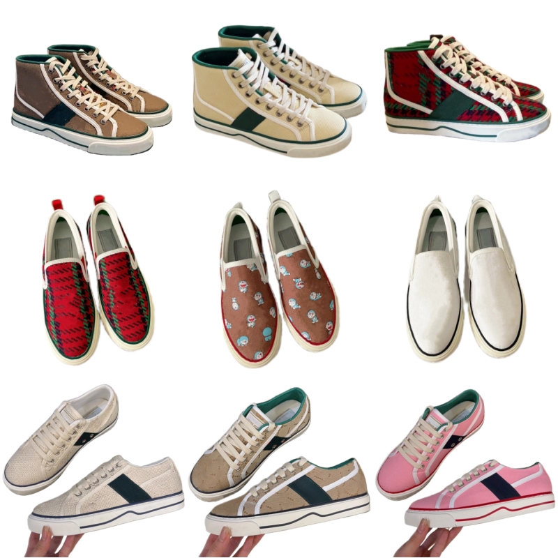 Slippers women&#039;s classic canvas shoes luxury men&#039;s casual shoes letter print designer shoes lace up platform shoes rubber bottom skate-image-903259043