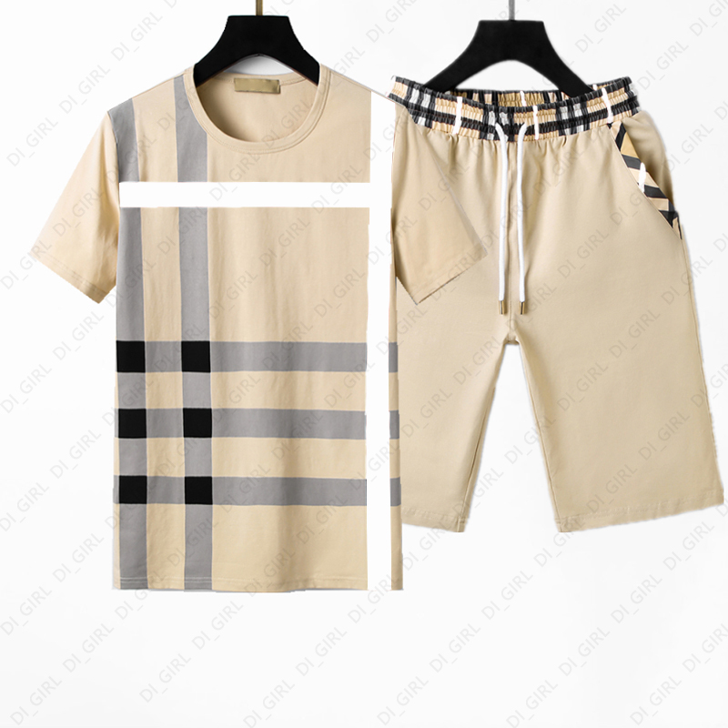 

Piece Mens Tracksuits Two Designer Suit Set Fashion T Shirt Sports Sweatpants Sets Summer Sportswears Outfits XINK, B1