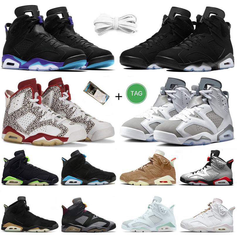 

6 6s Mens Basketball Shoes Donda West Aqua Cool Grey Toro Metallic Silver Georgetown UNC Red Oreo Electric Carmine Mint Foam DMP Men Trainers Sports Sneakers, Color#1