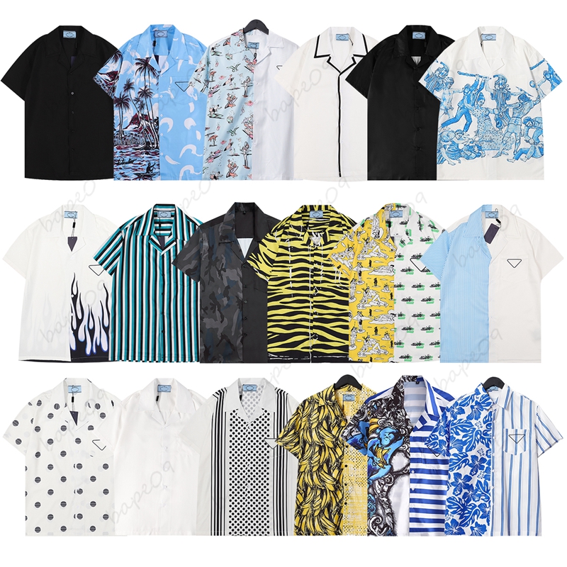 

Mens Designer Summer Short Sleeve Casual Shirts Fashion Inverted Triangle Loose Polos Beach Style Breathable Tshirts Clothing Multi Styles M-3XL W4J6, 13