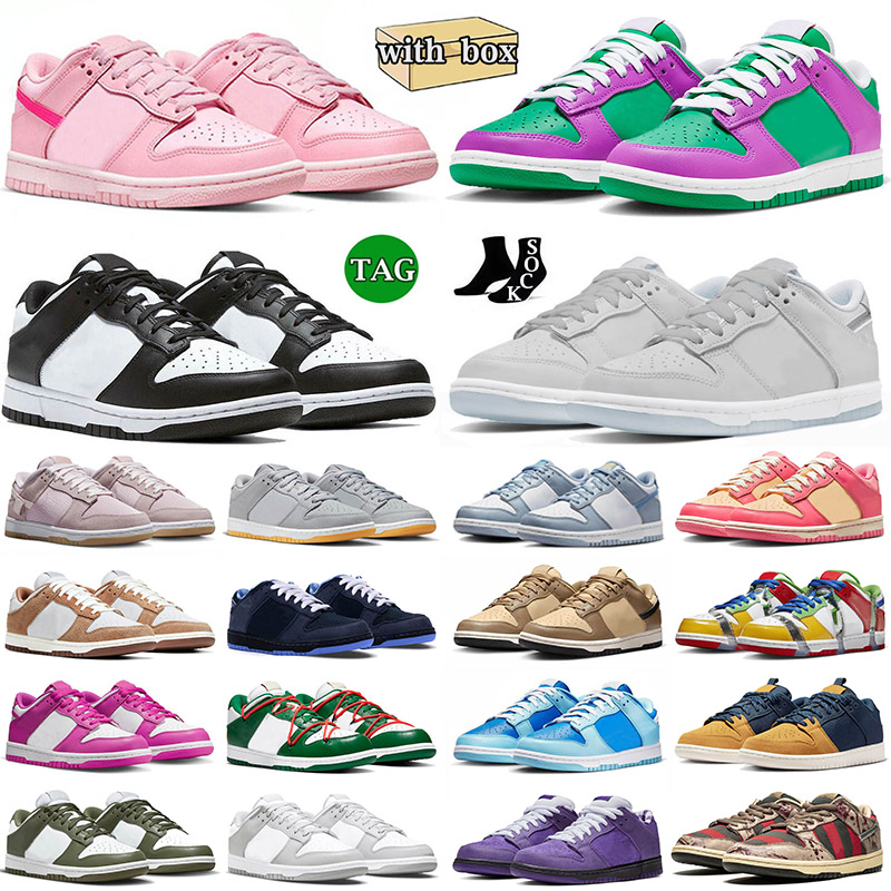 

Panda Dunks Low With Box Running Shoes Sneakers Big Size 13 14 Lobster Purple Triple Pink Stadium Offs White Pine Green Dunkes AE86 Mens Women Skate Trainers 36-48, 3 36-45