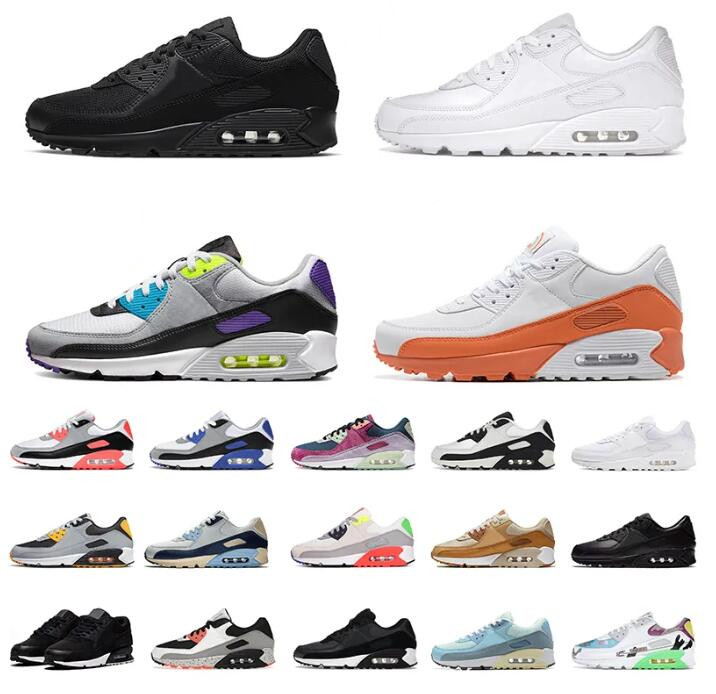 

New 90 Cushions Airmaxs Running Shoes 90s Supernova Cool Grey Navy Blue Obsidian Black Infrared Batman Trail Team Gold Womens Mens Outdoor Sneakers Trainers
