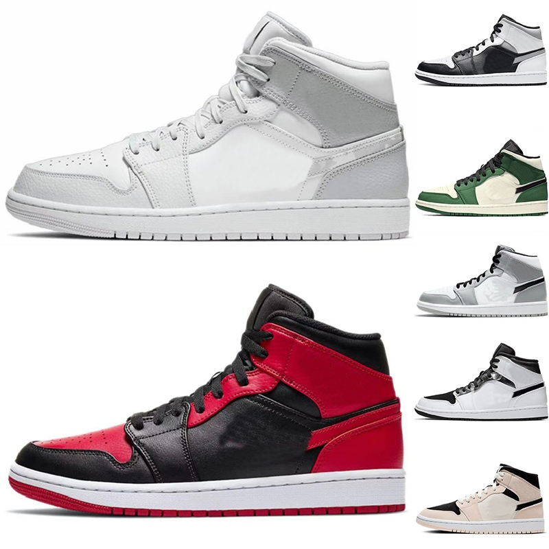 

1 1s Mens Basketball Shoes Sneaker Lost Found Gorge Green StarFish Bred Patent Dark Mocha Grey Fog Denim True Blue Shadow Tan Gum Men Women Trainers Sports Sneakers, 12