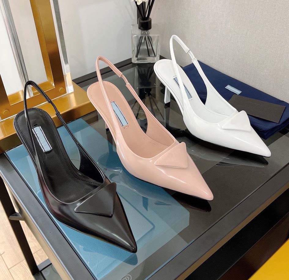 

Sandals Triangle Sexy Gauze Rhinestone Decorative Calico Ladies Dress Shoes Luxury Designer Smooth Leather Heel low heel elegant low heels, #6