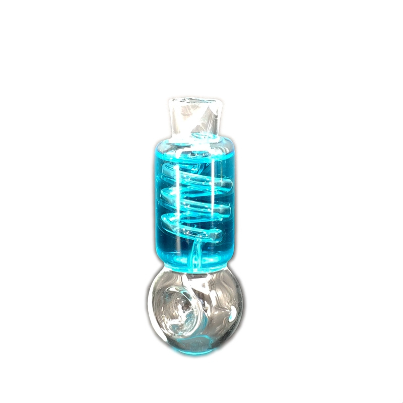 New glass pipe with built-in refrigerant spiral and thick pipe, transparent pipe-image-856244228