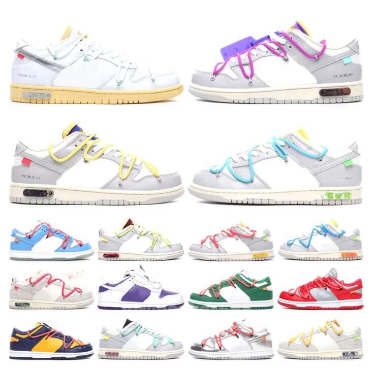 

2023 Designer Ow Men Women Running Sports Shoes No.1-50 Lot the Offs White Sb Dunks Low Skate University Blue Fragment Women Casual Shoes, 17