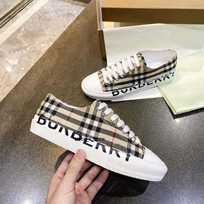 

Leather burbrerys Casual Shoes Designer Sneakers Luxury Sneaker Genuine C Brand Man Woman Designer Trainer Ace Slipper Sandal Slide by99 0194, #8