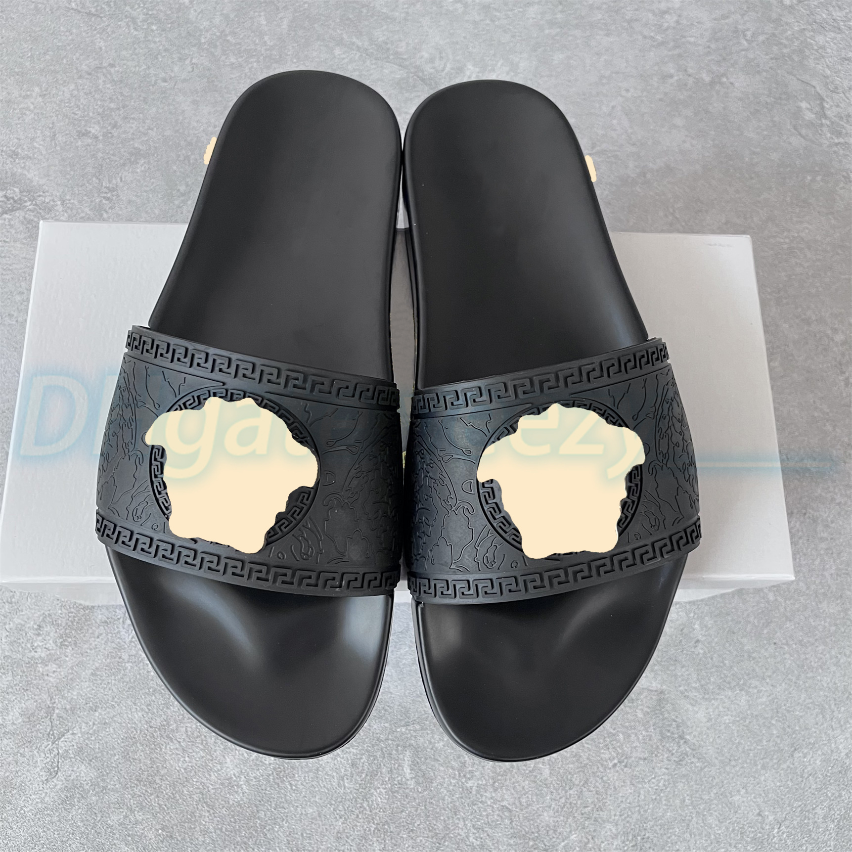 

luxury designer women men sliders flat pool rubber three-dimensional animal house slippers slipper confort rubber sole beach flat slide, #8