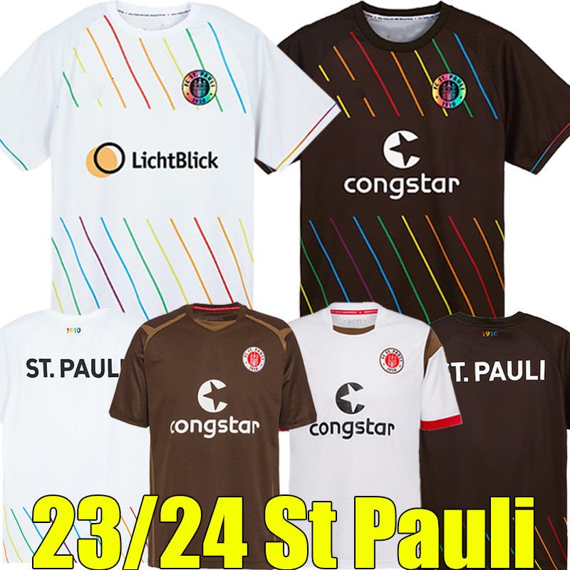 

23/24 ST Pauli Soccer Jerseys Home Away ST.Pauli BECKER 20 IRVINE 7 KYEREH 17 HARTEL 30 SMITH 8 PAQARADA 23 MEDIC 18 2023 2024 football shirt uniforms, Shengbaoli 22-23 away