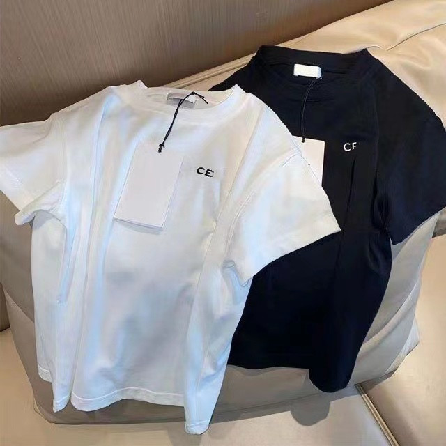 

Mens T-shirts celine short sleeve Tee designer for men shirts Summer Letter Top Casual oversized Tees Asian size