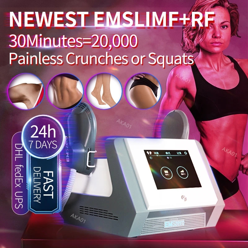 

DLS-EMSLIM 14 Tesla RF Equipment EMSzero Portable Electromagnetic Slimming Machine Muscle Stimulation Body Fat Removal