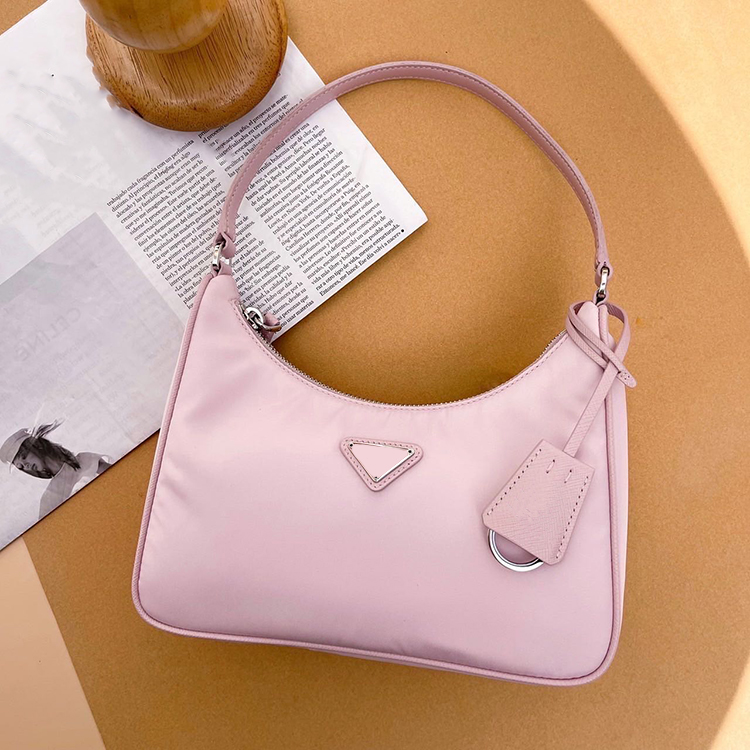 

Triangle 2005 2000 Re-Edition shoulder bag luxury Designer 3piece Saffiano Women Men clutch bags purse prad handbag classic Nylon the tote crossbody Beach Bags, 1-black