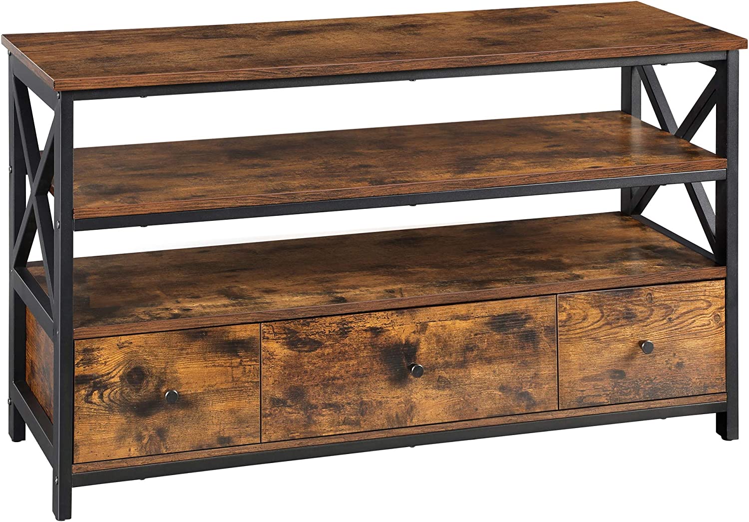 

Living Room Furniture,small tv stand,TV Stand, Entertainment Center for 50 Inch TV, TV Table Cabinet, Media Console with 3 Open Shelves, 3 Drawers, Living Room Bedroom