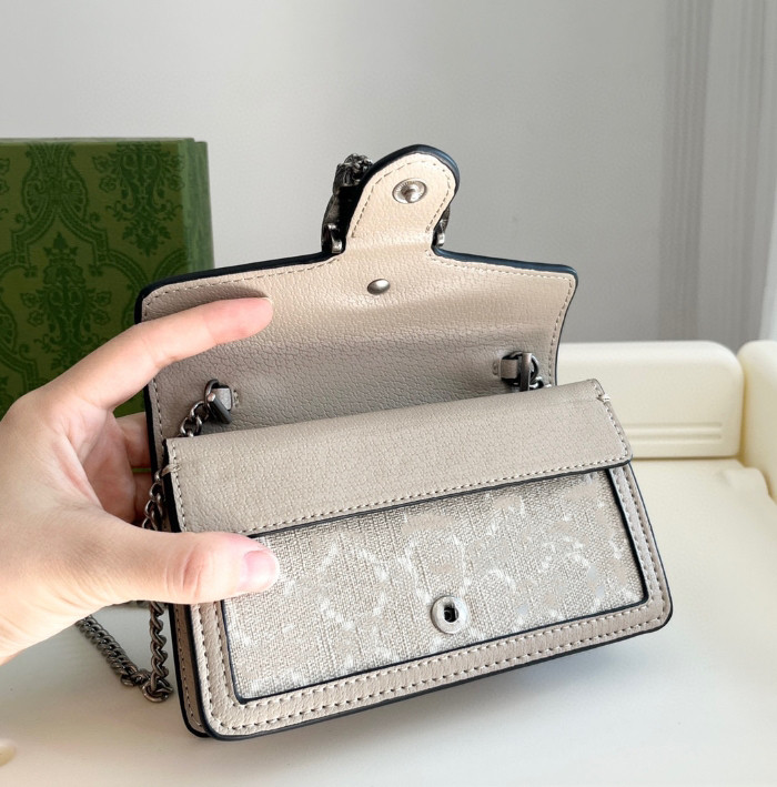 

High quality Canvas Super Mini Cross Body Bag 476432 Women Fashion Vintage Key Chain Wallet 16.5cm Classic Suede Lining Denim Small Evening Bags Beige, Beige beige inside