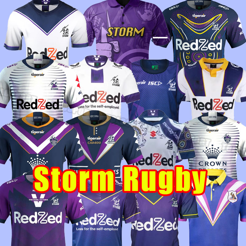 

Melbourne rugby jerseys Storm home away 19 20 21 22 23 2021 2022 2023 training shirt Retro 1998 size S-5XL, As shown
