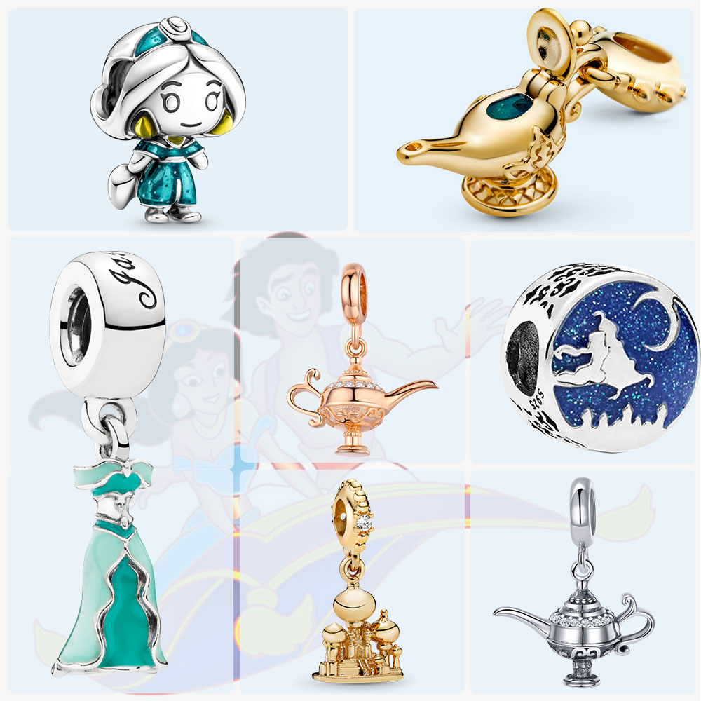 

925 silver Fit Pandora Original charms DIY Pendant women Bracelets beads Aladdin Aladdi Charm Accessories for jewelry