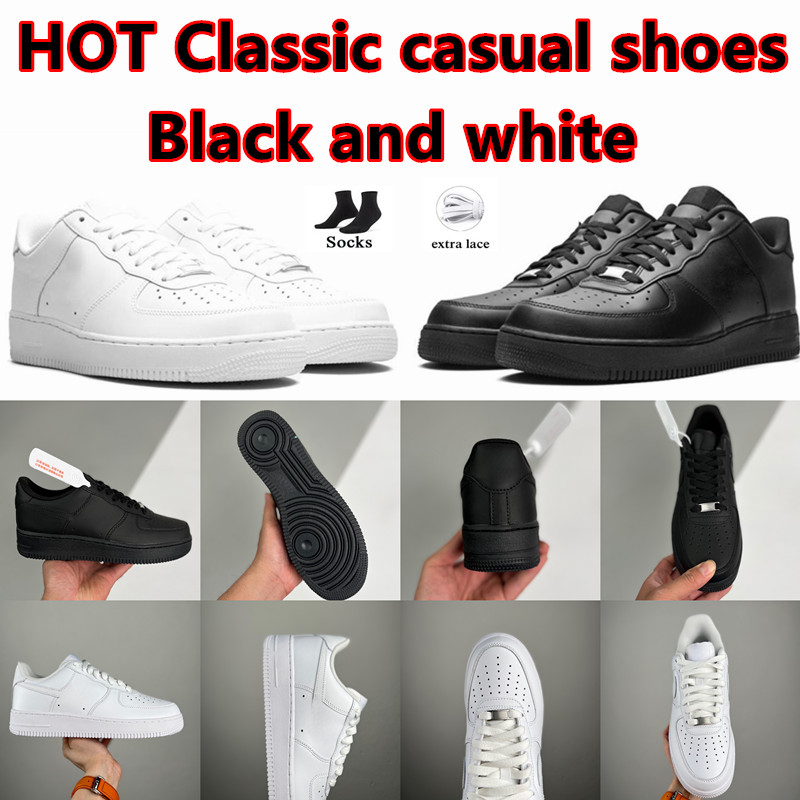 

Men shoe designer shoes Outdoor Leisure Classic low 1 black white shoes casual women Platform sneakers