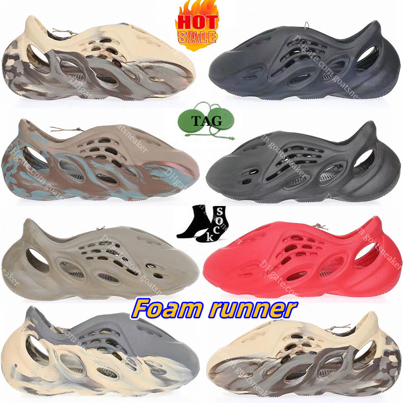 

Foam runner kids shoes big baby slide slipper boys girls Designer slippers black shoe boy sneakers toddler children kid fashion grey tainers foam runr slides shoe