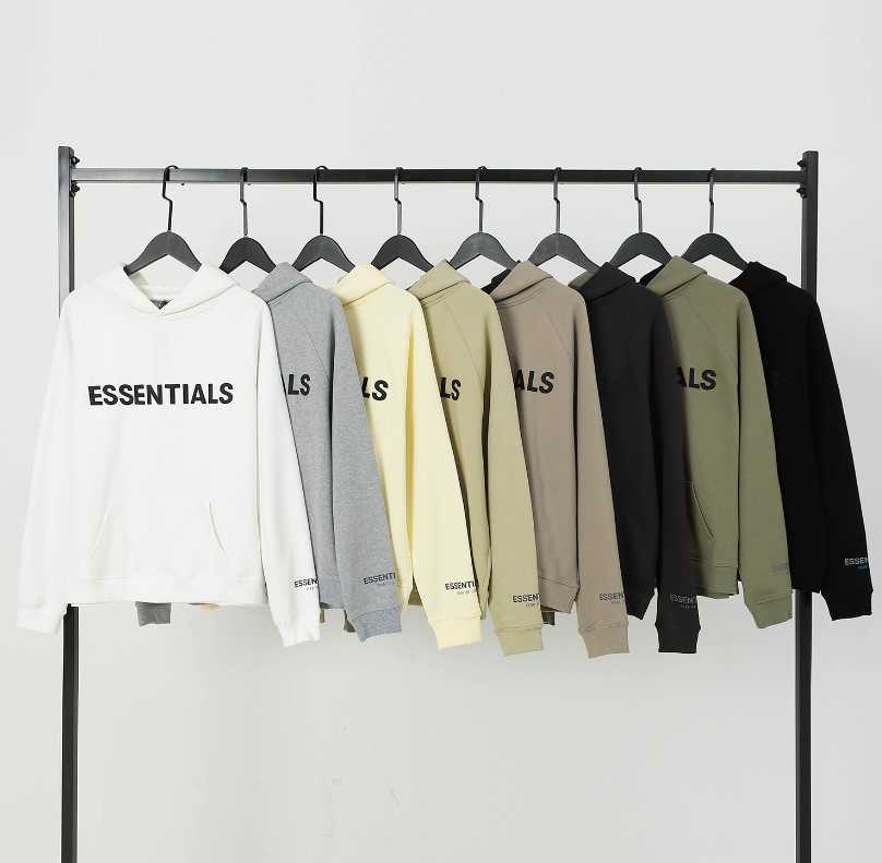 

Ess Hoodie Sweatshirts Designer Clothing Fears of God Fear of Fog Essen Pressed Letter Sweater Hoodies Men' Terry Coat Fashion Streetwear Pullover Jacket Jumpers, Shipping fee