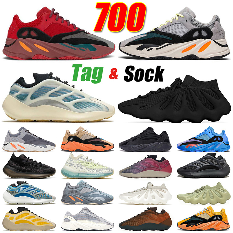 

700 running shoe women men Kanye Wave Runner Solid Grey Hi-Res Red Blue Alvah Vanta Mauve V3 V2 Static Yeezies MNVN Magnet sneakers Yeezzys shoes dhgate Yezzy trainers, A1 40-45 (3)