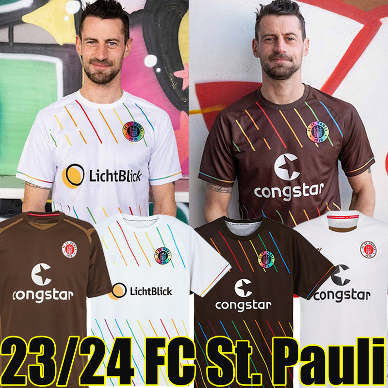 

2023 2024 ST Pauli Soccer Jerseys HOME AWAY ST.Pauli 22/2324 BECKER IRVINE KYEREH HARTEL SMITHPAQARADA MEDIC men football shirts uniform, Shengbaoli 22-23 away