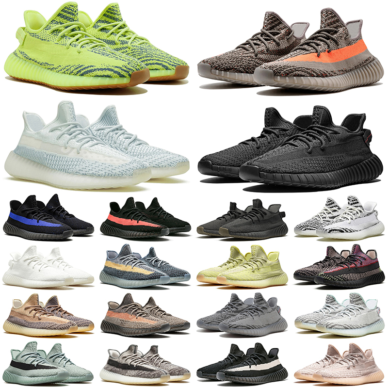 2024 avec la boîte 35 Desianer Casual Chaussures pour hommes Femmes Bone Salt Dazzling Blue White Bred Tint Ash Blue ventiler hommes femmes en pl