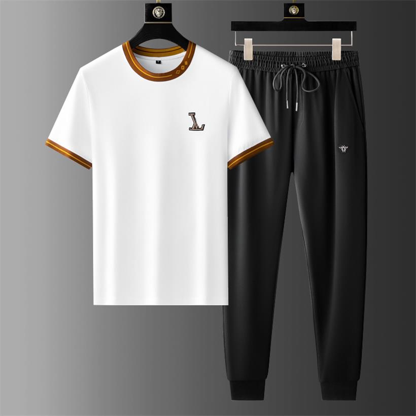 

2023 summer new sportswear men's and women's casual breathable suit T-shirt pants two-piece set running jogging fashion luxury street sportswear