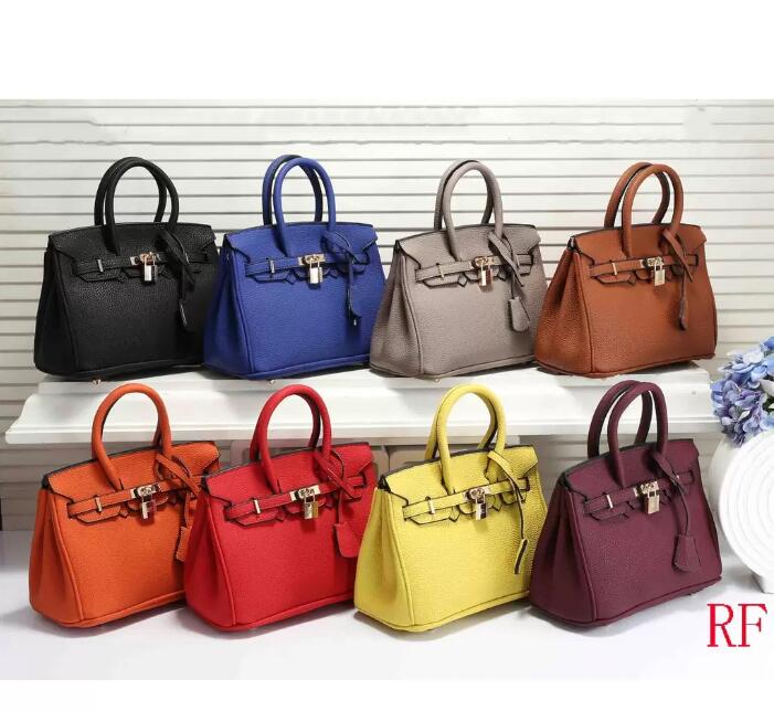 

Lychee pattern Leather Tote Designer Shoulder Bags Women Messenger Crossbody Bags Handbag Style Versatile Cover Hard Baguette Single Fashion Cell Phone Pocket, #10