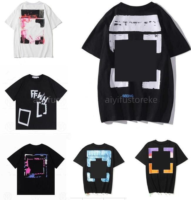 

Summer T Shirt Mens Womens DesignersOFF T-shirts Loose Tees Tops Man Casual Shirt Luxurys Clothing Streetwear Shorts Sleeve Polos Tshirts Size S-X Offs WhitE, Cus12