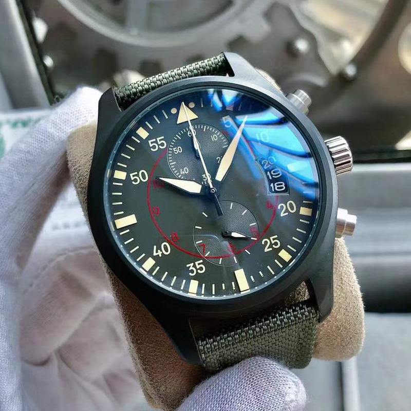 

2023 New fashion watch mens luxury watches quartz Watch Chronograph function sapphire glass fabric strap Luminous montre de luxe all sub dials works, Only make watch waterproof