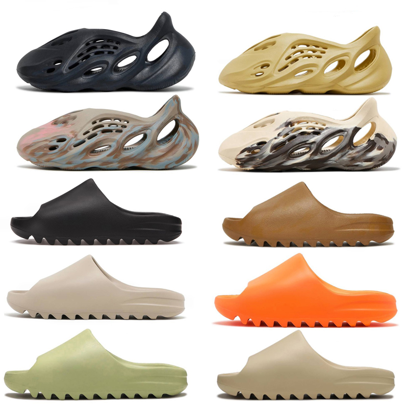 

New Runner Designer Slippers Men Women Sandals Triple Black White Resin Pattern Slippers Mens Womens Slides Slider Slipper Sliders, 1-sulfur 36-47