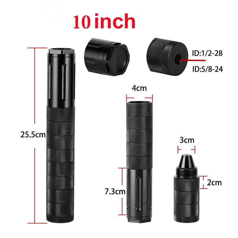 

10 Inch 1/2-28 5/8-24 Car Fuel Filter Screw Cones Single Core Aluminum Black Solvent Trap For NAPA 4003 WIX 24003