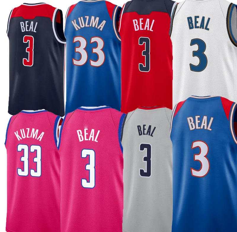 

Men Basketball Jerseys 3 Bradley 33 Kyle Beal Kuzma Spencer 24 Corey Daniel Gafford Will Barton Kristaps 6 Porzingis 8 9 Deni Avdija Rui Hachimura Jersey, As picture